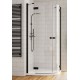 Radaway Душевой уголок полукруглый Essenza New Black PDD 80x80 c Radaway Душевой уголок полукруглый Essenza New Black PDD 80x80 c