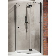 Radaway Dušas stūris piecstūru Essenza New Black PTJ 90x90 cm