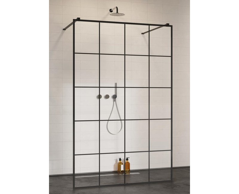Radaway Душевая стенка Modo New Black I Factory 120x200cm
