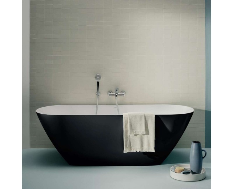 Отдельностоящая ванна Laufen Lua, каменная масса, 1700x750x540, черный