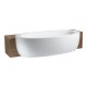Отдельно стоящая ванна Il Bagno Alessi One Acrylic 2030x1020x575 White