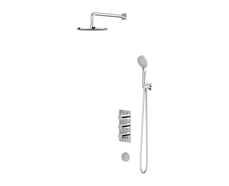 Vannas dušas sistēma Omnires Y iebūvējama ar termostatu hroms SYSYS01XCR