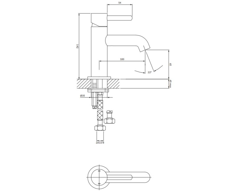 Смеситель для мойки Omnires Y, хром