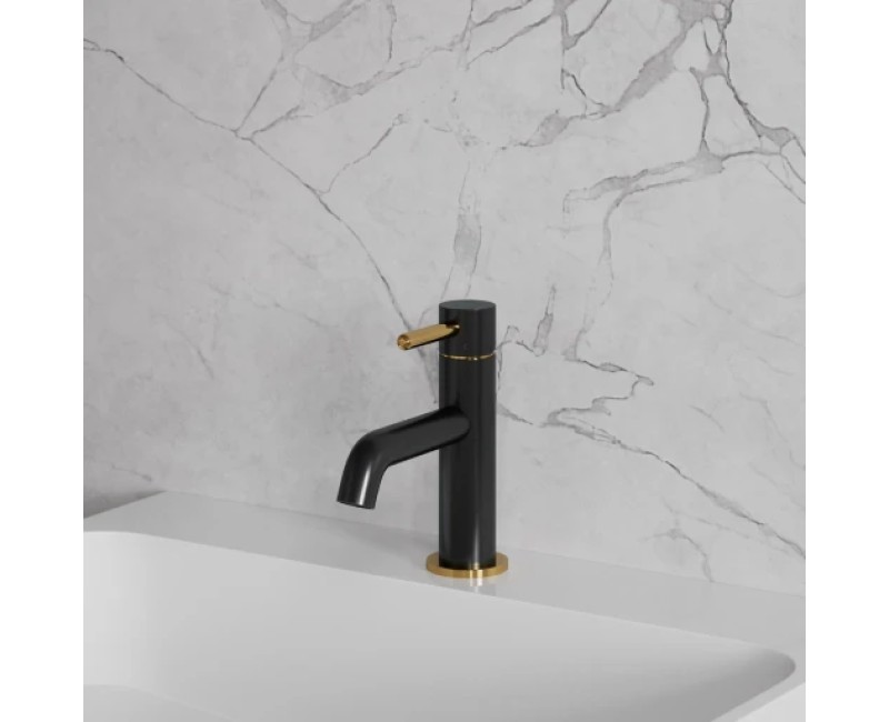 Vannas istabas izlietnes maisītājs Omnires Y  melns/zelts Y1210NBLGL