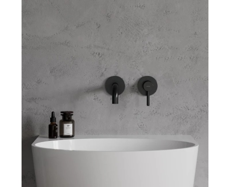 Смеситель для ванны Omnires Y, встраиваемый, черный