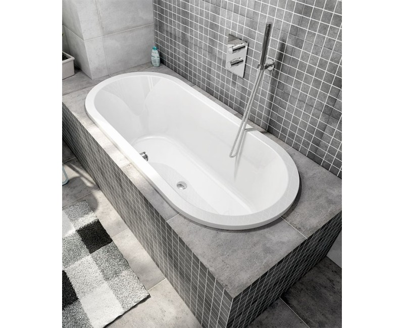 Овальная/встраиваемая акриловая ванна Polysan Astra O 750x1650x640