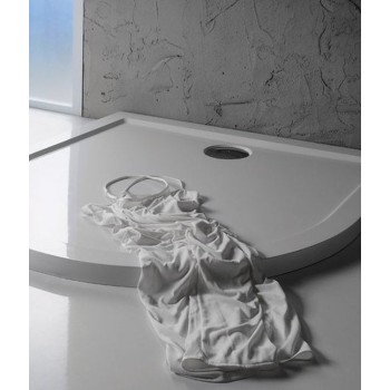 Dušas Paliktnis Polysan Akmens masa Pusapaļš ISA 900x900x40mm 50511