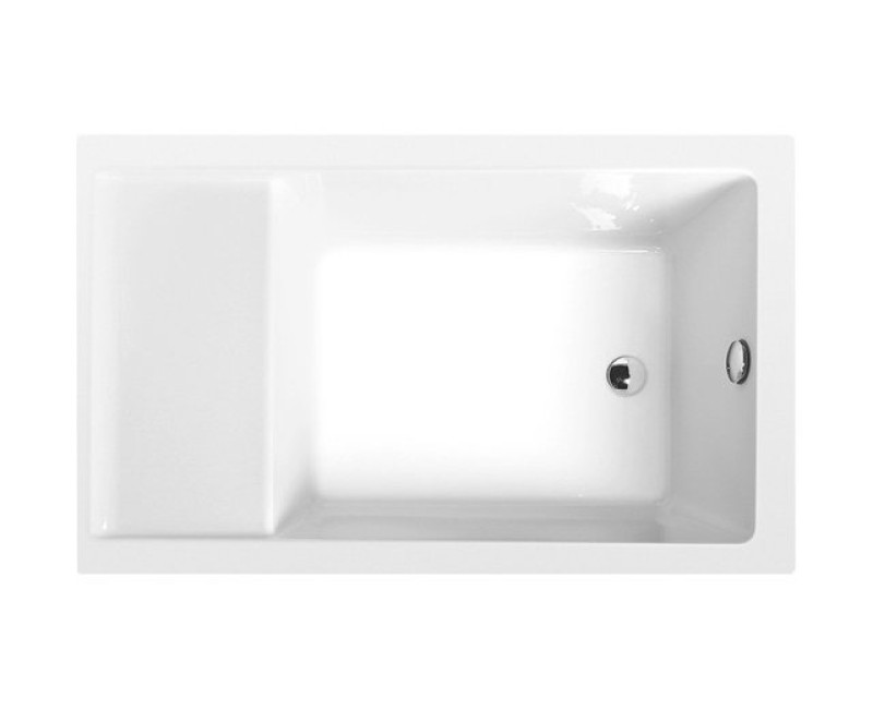 Прямоугольная акриловая ванна Polysan Jazz Sitbath 1200x750x560