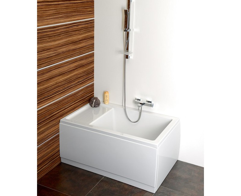 Прямоугольная акриловая ванна Polysan Jazz Sitbath 1200x750x560