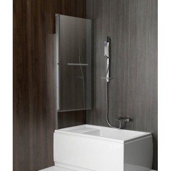 Vannas Siena Polysan Rioni Pneimatiskā 71 cm, pulēts alumīnijs/dzidrs stikls 72915