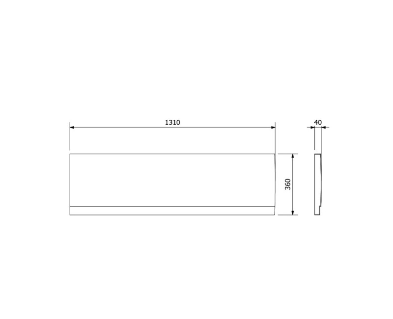 Panelis Dušas Paliktnim Polysan Taisnstūra Deep Plain 1400x40x360mm 72954