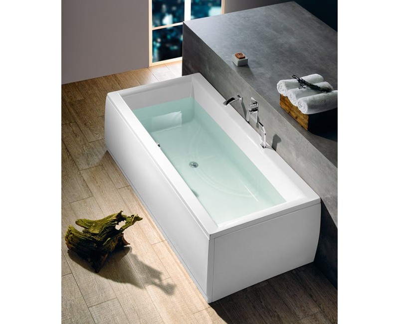 Прямоугольная акриловая ванна Polysan Cleo Slim 1600x750x630