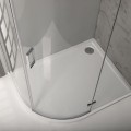 Polysan Marora Pusapaļš, pa kreisi Dušas paliktnis RENA L 1000x800x30
