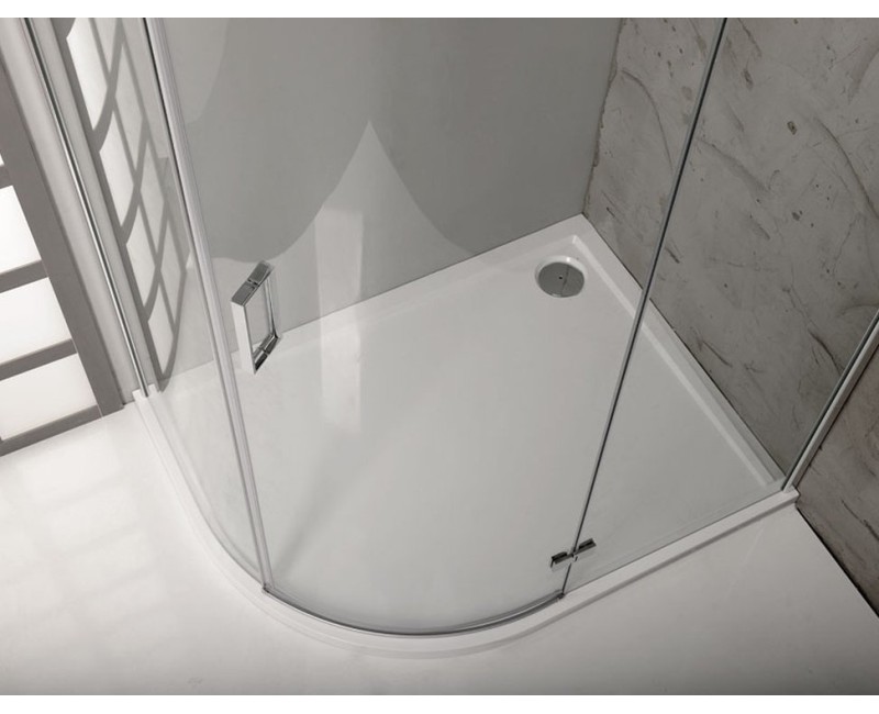 Polysan Marora Pusapaļš, pa kreisi Dušas paliktnis RENA L 1000x800x30