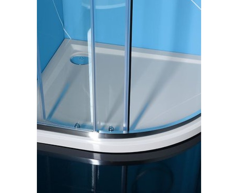 Polysan Marora Pusapaļš, pa kreisi Dušas paliktnis RENA L 1000x800x30