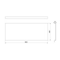 Прямоугольная акриловая панель для ванны Polysan 750x35x360
