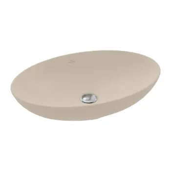 Vannas istabas Izlietne Villeroy & Boch Loop&Friends, TitanCeram, iebūvējama ar pārplūdi, bez atveres maisītājam, 61x41 cm, Balts, 4A650001