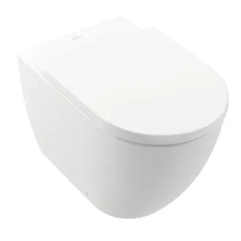 Tualetes pods Villeroy & Boch Subway 3.0, Rimfree, ar TwistFlush, AntiBac un CeramicPlus, ar SupraFix, 370x600 mm, Balts, 4671T0T2