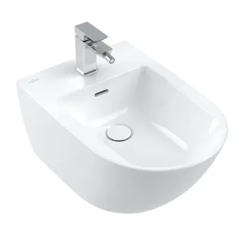 Piekaramais bidē Villeroy & Boch Subway 3.0, ar pārplūdi, CeramicPlus, 560x375 mm, Balta 447000RW