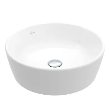 Vannas istabas izlietne Villeroy & Boch Architectura, Uz virsmas, bez pārplūdes, CeramicPlus, diametrs 45 cm, augstums 155 mm, Balts, 5A2546R1