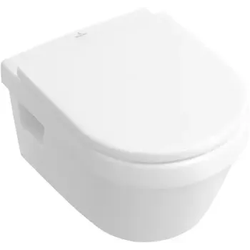 Piekaramais Tualetes pods Villeroy & Boch Omnia Architectura, Combi-Pack, ar CeramicPlus, ar SoftClose vāku, 370 mm x 530 mm, balts, 5684H1R1