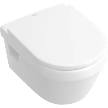 Piekaramais Tualetes pods Villeroy & Boch Architectura, ar dziļu skalošanu, DirectFlush, CeramicPlus, bez vāka, 370 x 530 mm, Balts, 5684R0R1