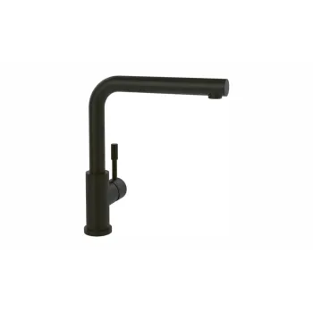 Virtuves maisītājs Villeroy & Boch Steel Shower, ar izvelkamu uzgali,  360° rotācija, augstums 305 mm, matēts melns, 96970106