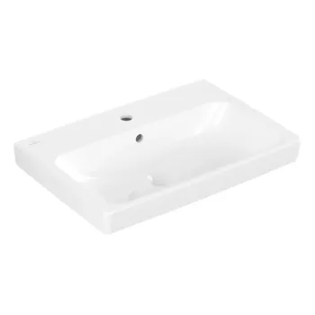 Vannas istabas izlietne Villeroy & Boch Architectura, ar pārplūdi, ar jaucējkrāna atveri, 65x45 cm, Balts, 4A876501