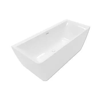 Brīvi stāvoša vanna Villeroy & Boch Subway 3.0, Quaryl, tilpums 258 l, izplūde centrā, pie sienas, 1800 x 800 x 495 mm,Balts, UBQ180SBW9CS00V-RW