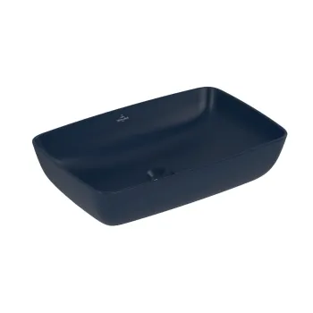 Vannas istabas izlietne Izlietne Villeroy & Boch Artis, Uz virsmas,, bez pārplūdes, bez jaucējkrāna atveres, CeramicPlus, TitanCeram, 580x385x130 mm, Nightfall, 417258R6