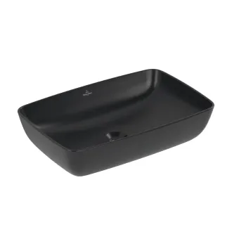 Vannas istabas izlietne Villeroy & Boch Artis, Uz virsmas, ar CeramicPlus,  58x39 cm, Pure Black, 417258R7