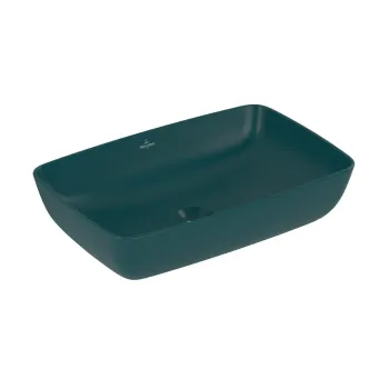 Vannas istabas izlietne Villeroy & Boch Artis, Uz virsmas, no TitanCeram ar CeramicPlus, diametrs 43 cm, augstums 130 mm, Teal, 417943TE
