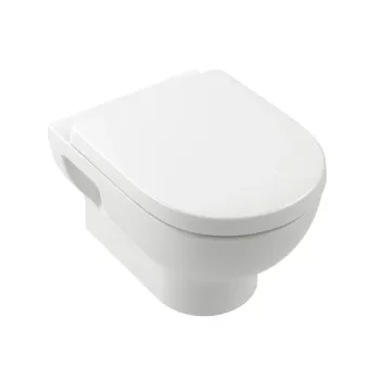 PiekaramaisTualetes pods Villeroy & Boch O.novo, ar SoftClose vāku (Duroplast), TwistFlush, DirectFlush, AquaReduct, dziļā skalošana, 520 x 360 x 312 mm, Balts, 5C39CL01