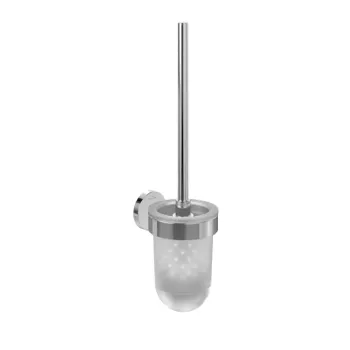 Tualetes birste Villeroy & Boch Elements Tender, ar turētāju, ar stiprinājumu komplektu, stikls/hroms, TVA15101600061
