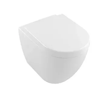 Tualetes pods Villeroy & Boch Subway 2.0, ar DirectFlush, CeramicPlus un AquaReduct, 370 x 560 mm, 3/4, 5 l, Balts, 5602R0R1