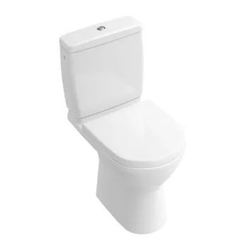 Tualetes pods Villeroy & Boch O.novo, Compact, ar aizmugurējo izplūdi, DirectFlush, CeramicPlus, AquaReduct, 360 x 605 x 400 mm, 2-šķirņu skalošana 4, 5/3 l, Balts, 5689R0R1