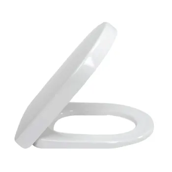 Tualetes poda vāks Villeroy & Boch Subway, ar QuickRelease, no duroplasta, ar nerūsējošā tērauda eņģēm, Balts, 9M55Q101