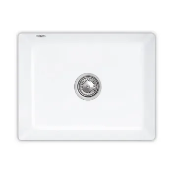 Virtuves izlietne Villeroy & Boch Subway, Keramiskā ar CeramicPlus, ar pārplūdi un ar vārstu, 55x44 cm, Balts, 331001R1