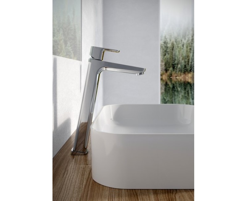 RAVAK 10° Free Paaugstināts izlietnes jaucējkrāns TD F 015.00, hroms