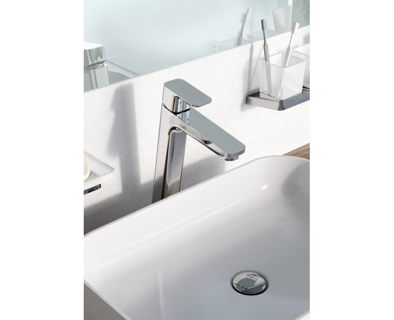 RAVAK 10° Free Paaugstināts izlietnes jaucējkrāns TD F 015.00, hroms