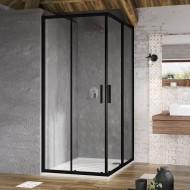 RAVAK Душевой уголок квадратный BLSRV2 90x90 cm, черный