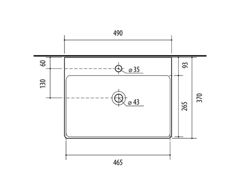 Vannas Istabas Izlietne Riva 50C-1