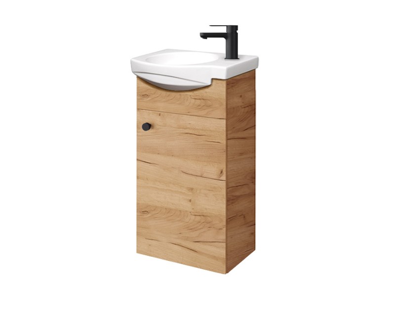 Шкаф под мойку Riva SA 40-11 (Без Раковины) Дуб Крафт Золотой