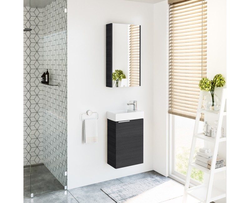 Шкаф для ванной комнаты с раковиной Riva SA40A-5 Woodflow Ясень