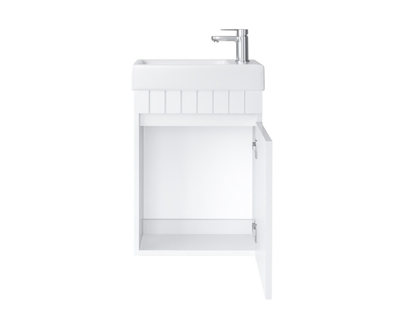 Шкаф для ванной комнаты с раковиной Riva SA 40G Белый Матовый