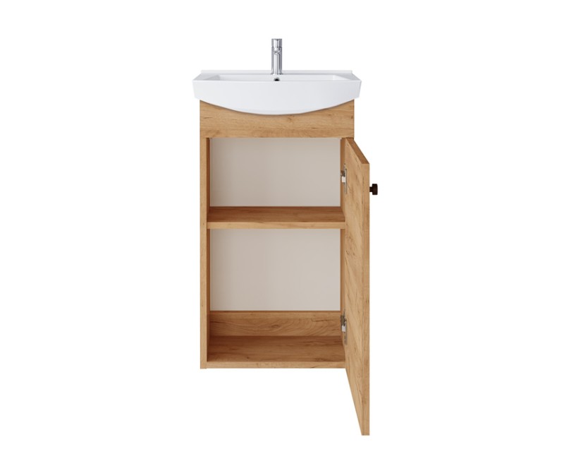 Izlietnes skapītis Riva SA 44-1 (Bez Izlietnes) Gold Craft Oak