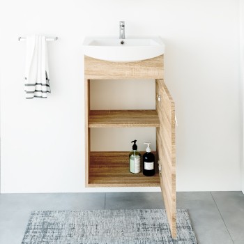 Izlietnes skapītis Riva SA 44-1 (Bez Izlietnes) Sonoma Oak