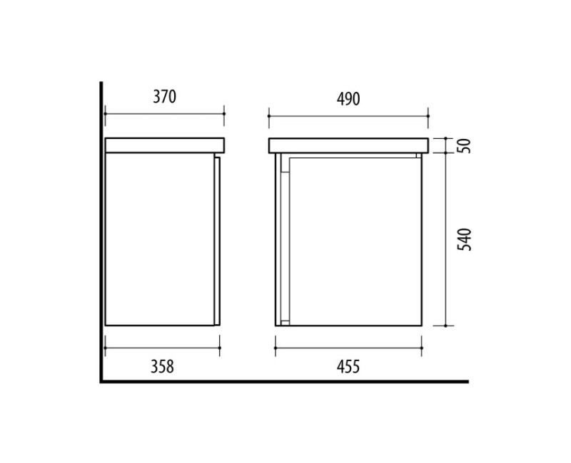 Izlietnes skapītis SA 50A-5E  (Bez Izlietnes) old Craft Oak