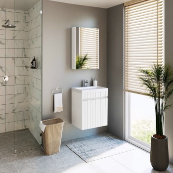 Izlietnes skapītis Riva SA 50G (Bez Izlietnes) Balts Matēts