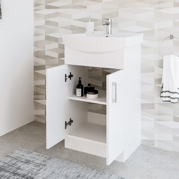 Izlietnes skapītis SA 55-4 (Bez Izlietnes) Balts